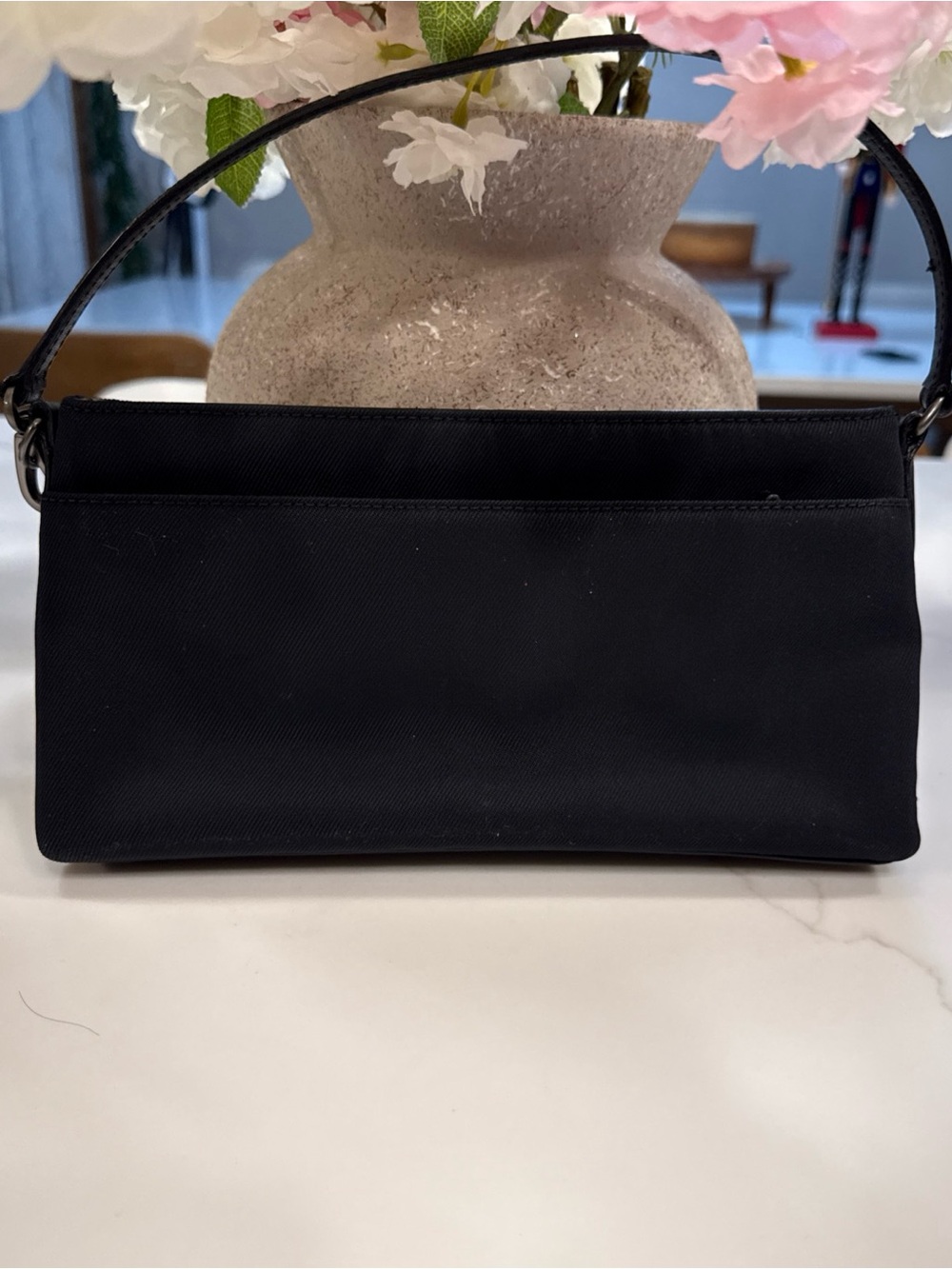 Coach Black Nylon Wristlet Clutch